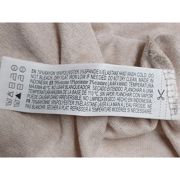 FOREVER 21 Womens Small Cream Wrap Dress A Line Cap Sleeve V Neck Fitted Beach - Picture 4 of 12